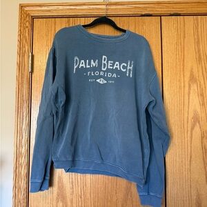 Palm Beach Florida Blue Sweatshirt